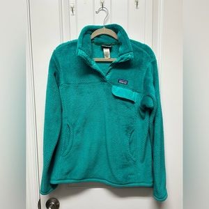 Turquoise Patagonia Snap-T Fleece Pullover Sz Medium